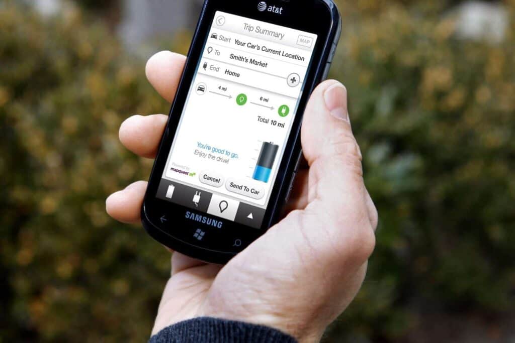 Focus EV battery life app