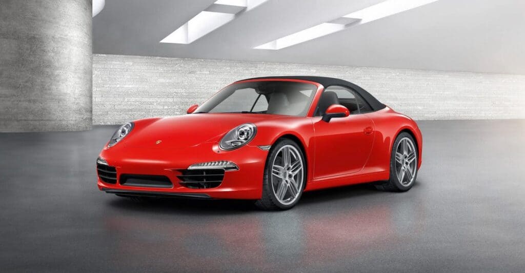 Red 2012 Porsche 911 Carrera Cabriolet