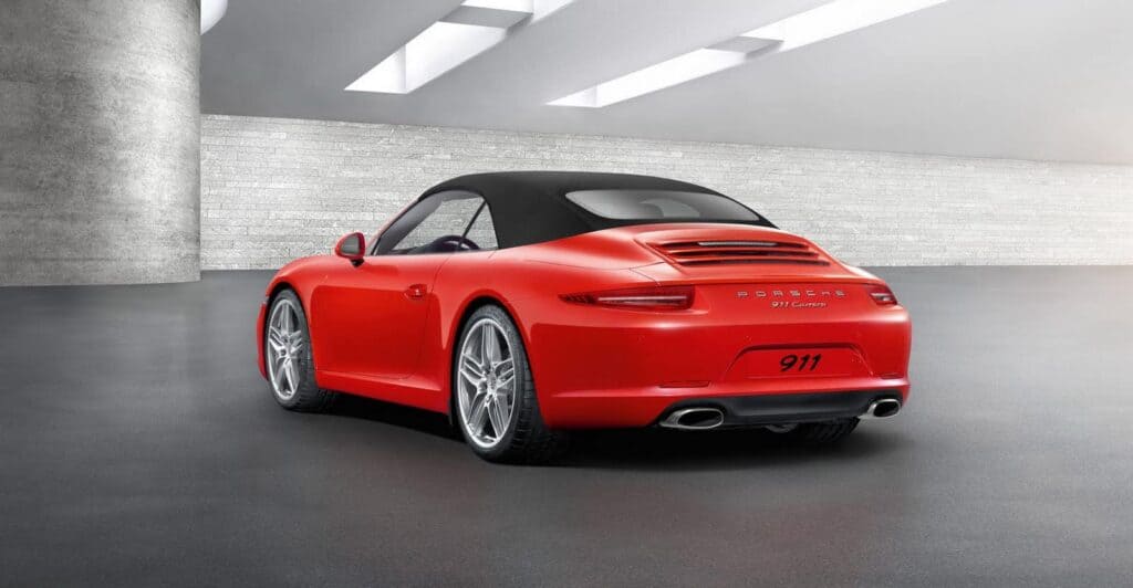 2012 Porsche 911 Carrera Cabriolet rear three quarters
