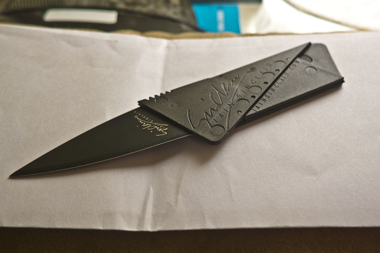 Cardsharp Credit Card Knife Open Your Mail With Ease! Unfinished Man