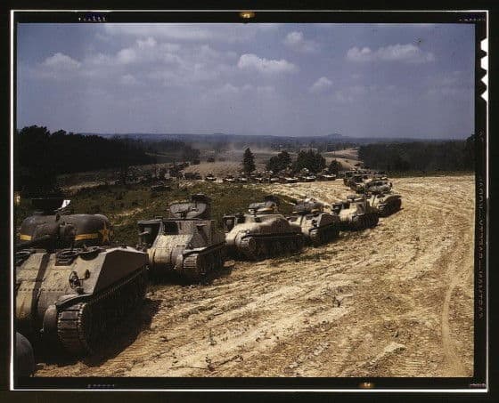 So... many... tanks WW2 tanks driving