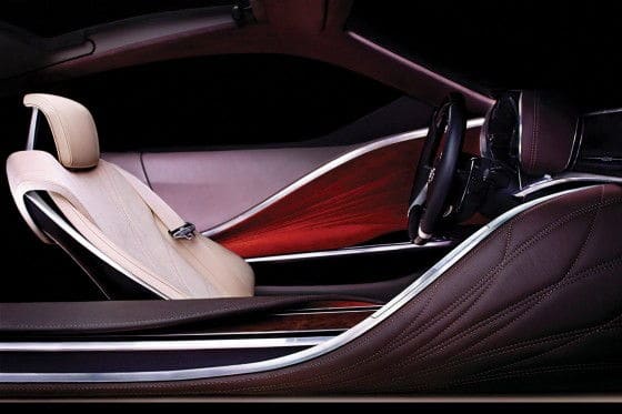 Lexus LF-LC concept car interior picture