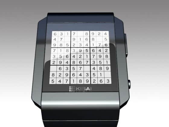 Tokyoflash sudoku puzzle concept watch
