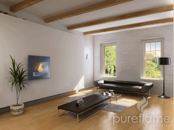 Searfin Wall Mounted Ventless Fireplace 2 e1329245288443