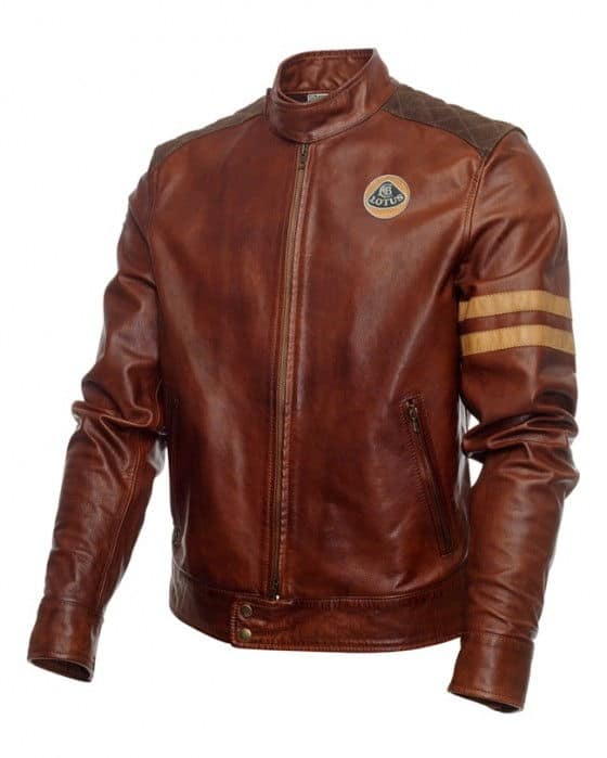 Lotus Originals Heritage leather jacket chestnut brown