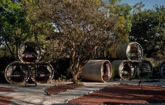 Tubo-Hotel-Mexico-3 Hotel made out of drain pipes