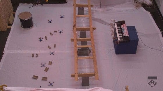 quadrotors playing instruments