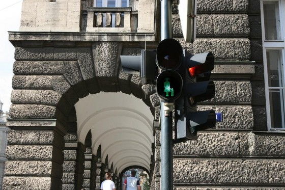 Traffic Light Art in Prague by Roman Tyc