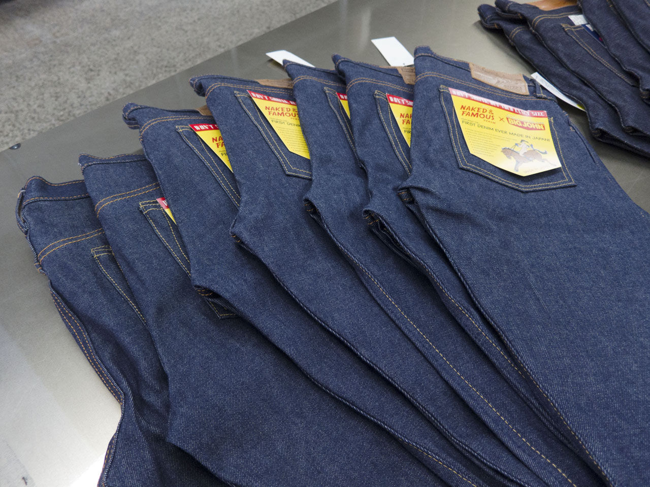 Tate + Yoko Montreal - From the Creator of Naked & Famous Denim 9 table of denim