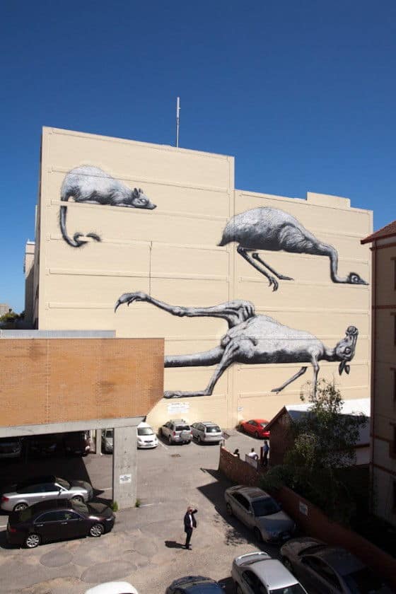 street art on a tall building