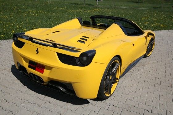 Ferrari 458 Italia Spider by Novitec Rear sie of Ferrari 458 Italia