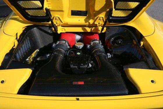 Ferrari 458 Novitec Spider Engine Engine bay of Ferrari 458 Italia