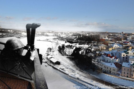 soldier using parascope