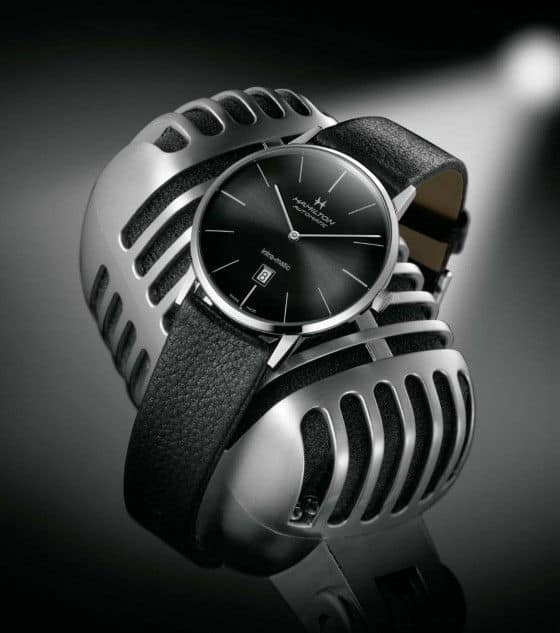 Hamilton-Intra-Matic-Watch-2 Hamilton Intramatic watch in stainless steel case with black dial