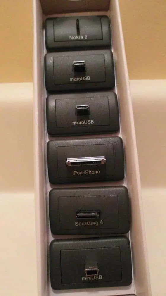 Various device tips for charging idapt i4