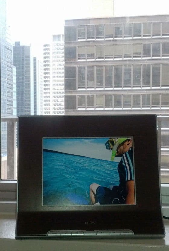 The CEIVA Pro 80 Digital Photo Frame Unfinished Man