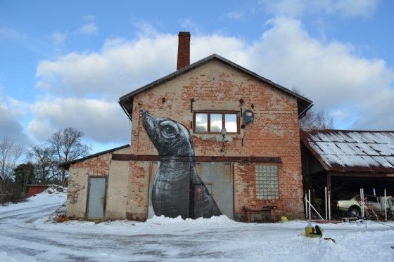 painted seal in Stockholm