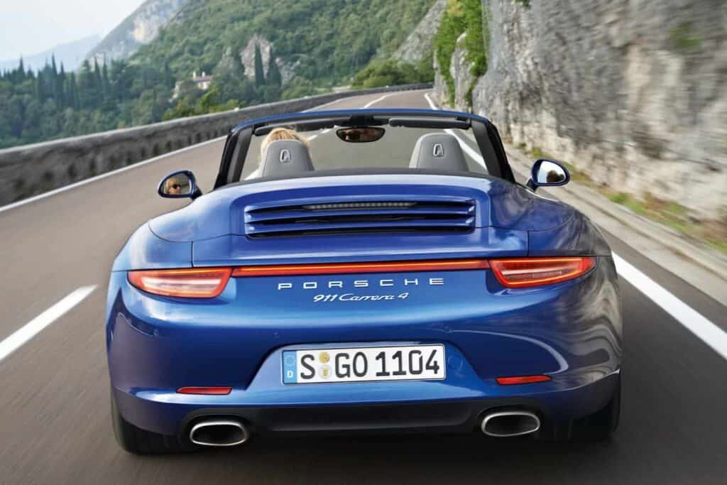 2013 Porsche 911 Carrera 4 cabriolet rear