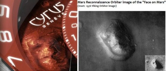 Cyrus Klepcys face on mars