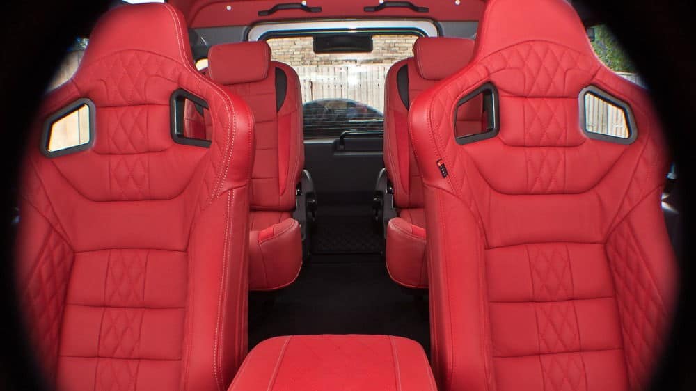 Kahn Design Land Rover Defender Leather seats