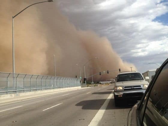 Phoenix AZ mega dust storm pictures