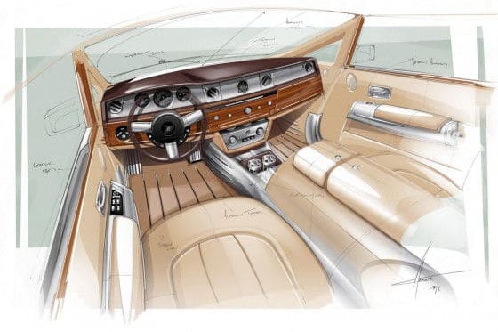 Rolls Royce Phantom Coupe Aviator sketches
