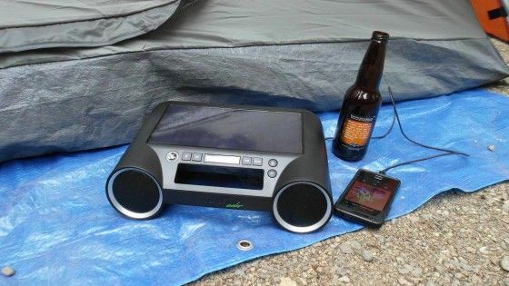 Eton Rukus bluetooth speakers used at camping trip