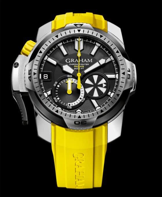 Graham Chronofighter ProDrive Professional watch yellow