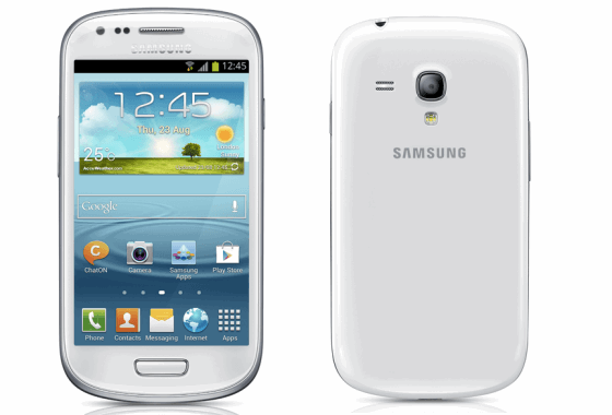 Samsung Galaxay S3 Mini front and back
