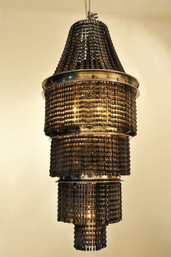 The Bike Chain Chandelier - Decor for Manly...Elegance? 5 bike chain chandelier