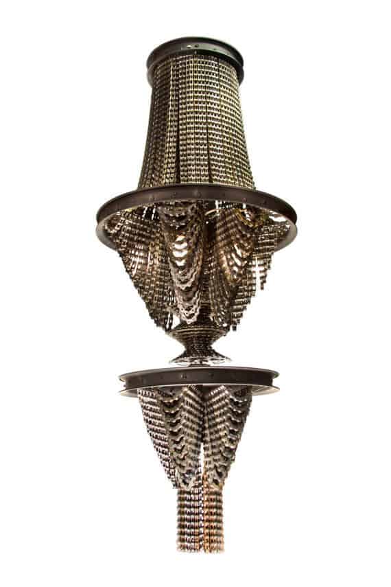 The Bike Chain Chandelier - Decor for Manly...Elegance? 3 bike chain chandelier