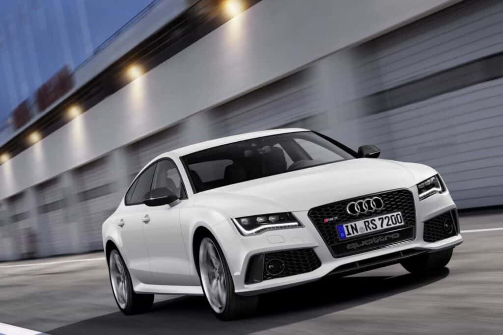 White Audi RS7 Sportback front