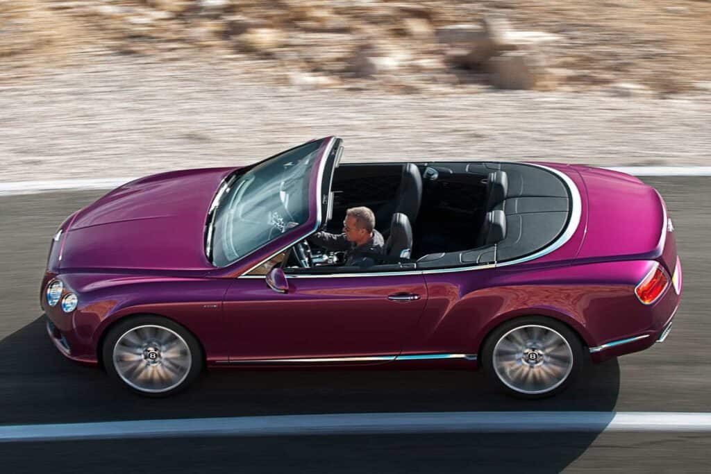 top down Bentley Continental GT Speed Convertible
