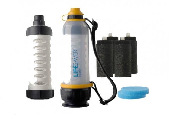 Lifesaver personal water filter bottle