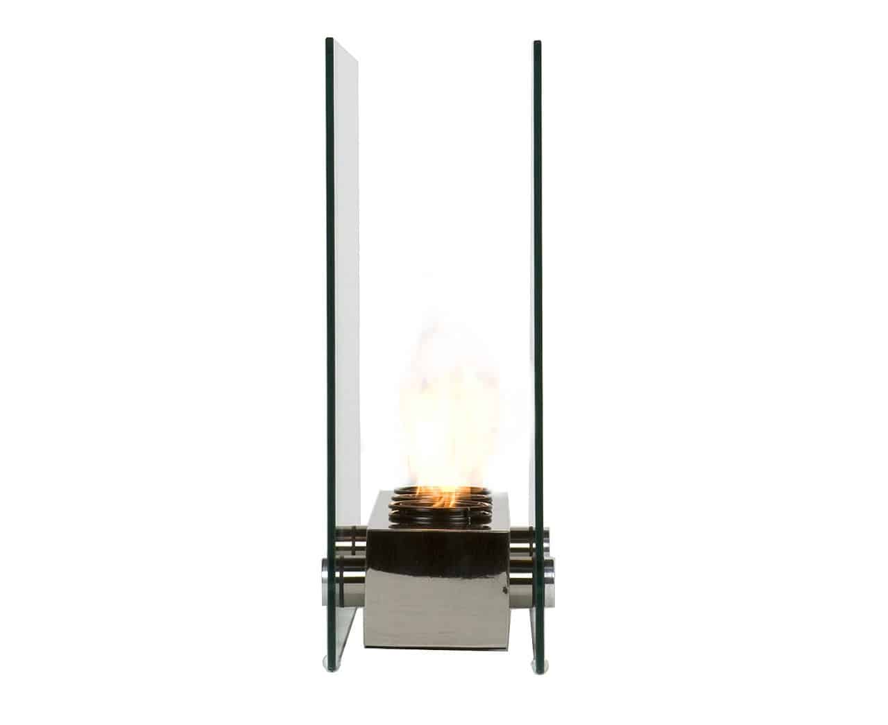 Sleek Looking Portable Indoor/Outdoor Gel Fireplace Unfinished Man