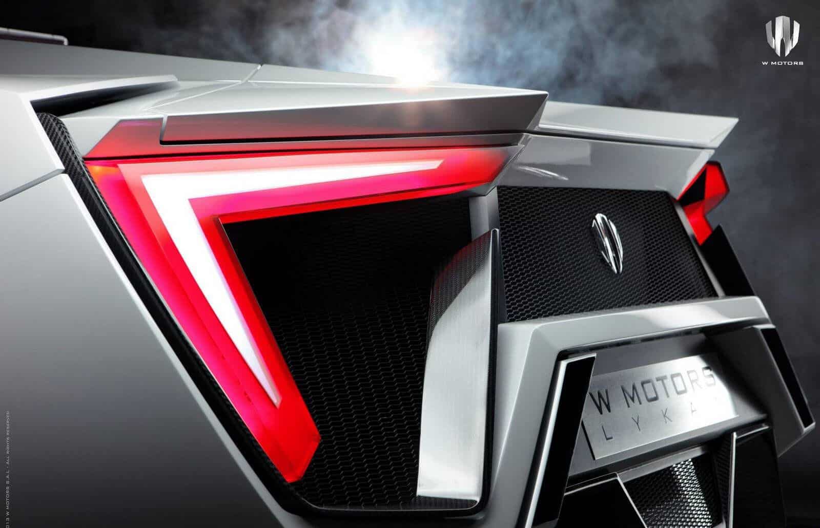 W Motors Lykan Hypersport Tail Lights