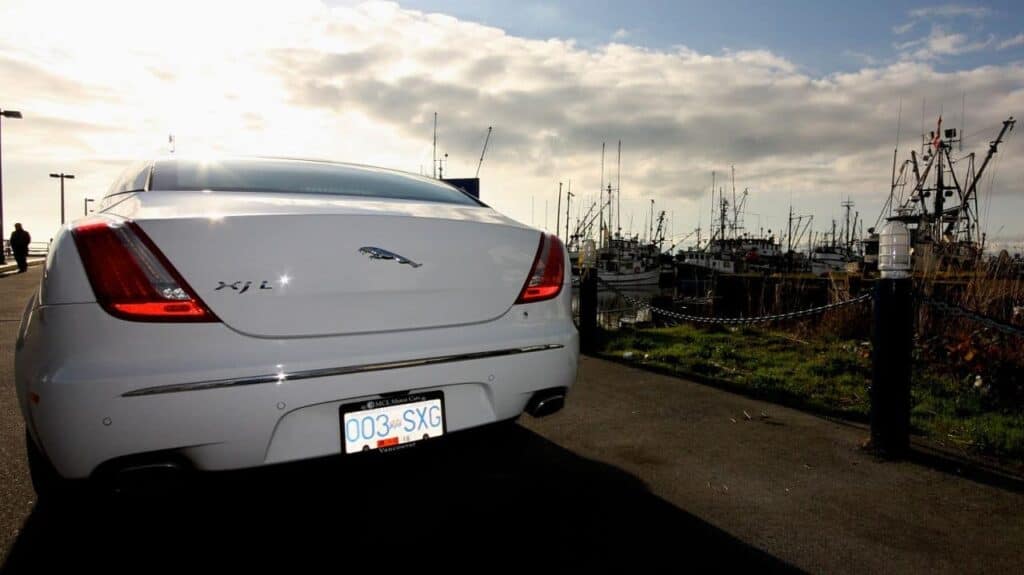 Back side of Jaguar XJL