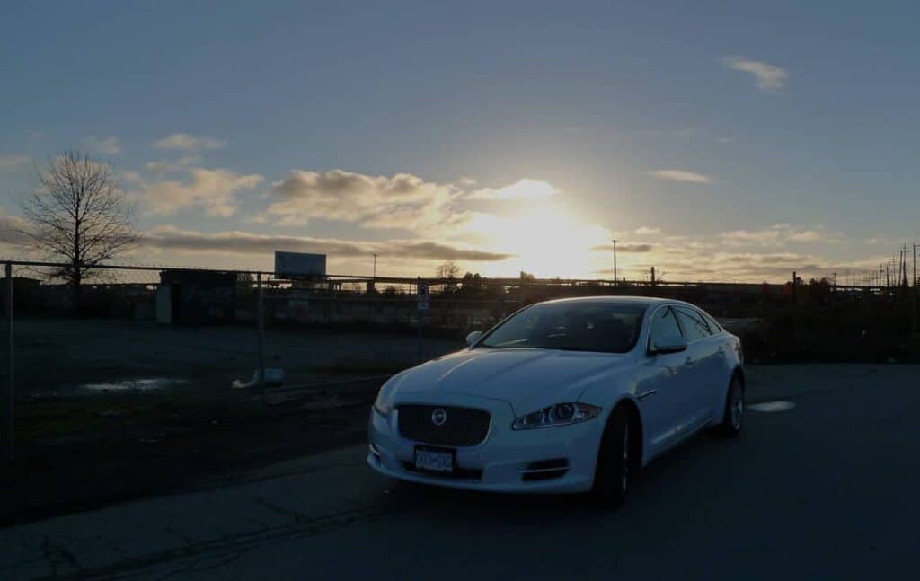 Jaguar XJL evening photoshoot