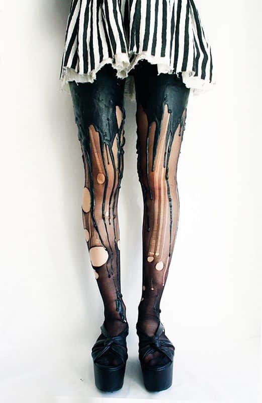 Bizarre Melting Leggings for Men and Women 14 melting leggings latex tights for men and women by URB