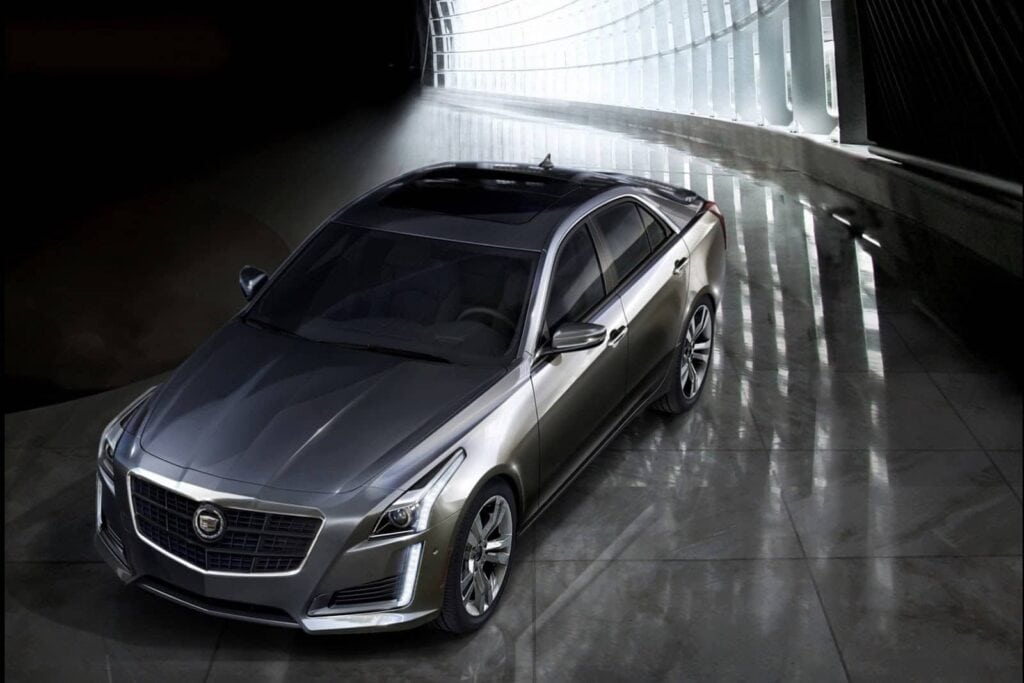 2014 Cadillac CTS from top
