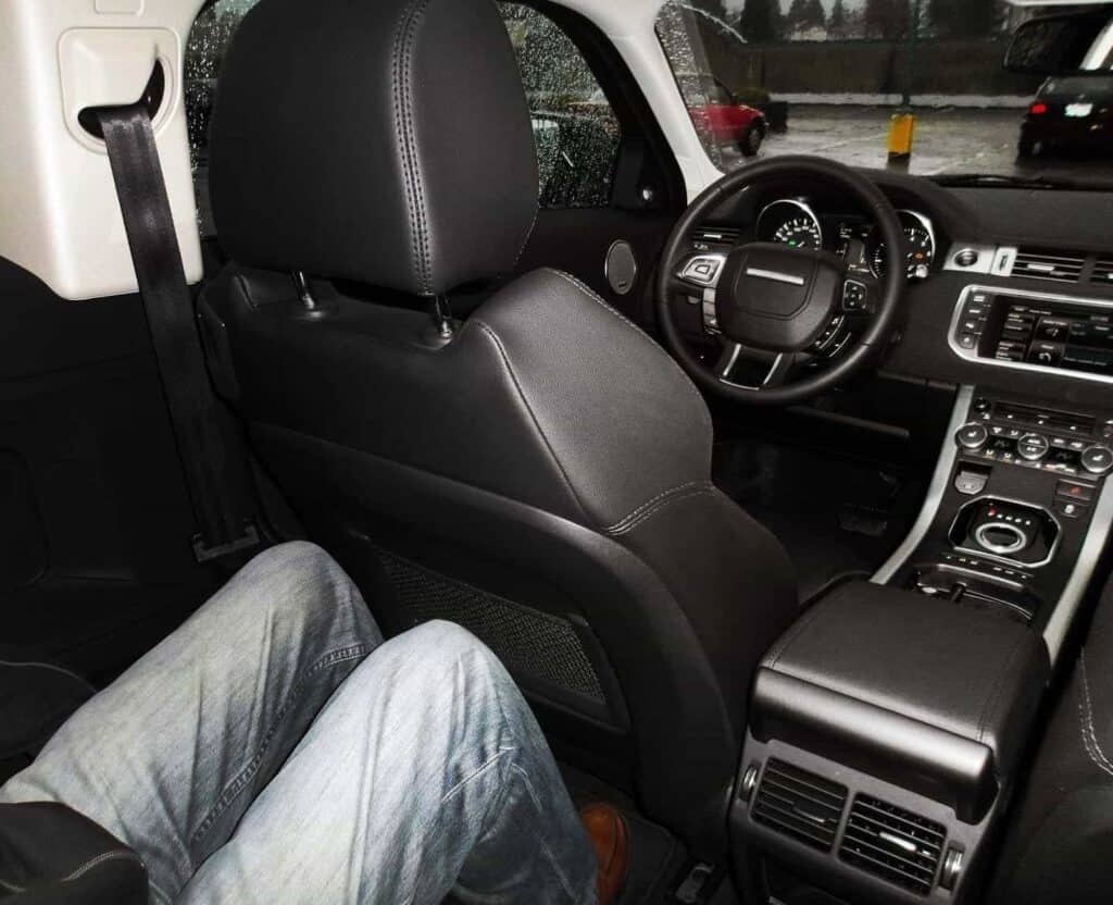 2013 Range Rover Evoque Coupe rear leg room