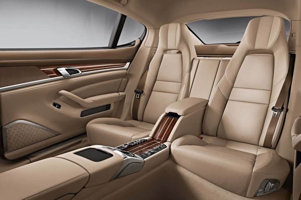2014 Porsche Panamera rear interior