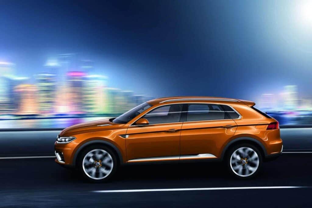 VW CrossBlue Coupe SUV Side