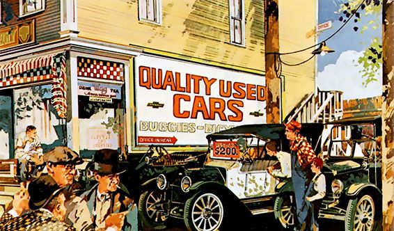 quality used cars sign