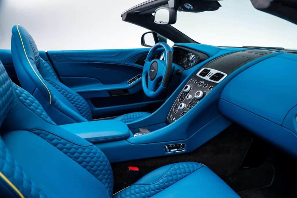 vanquish volante blue interior