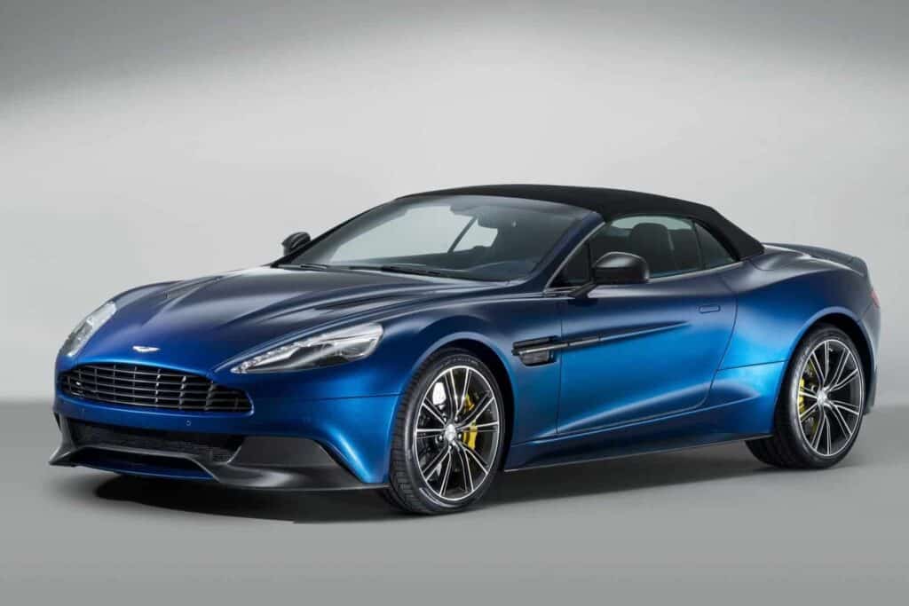 blue vanquish volante convertible
