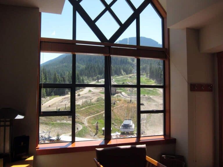 pan pacific whistler mountainside view whistler bike park