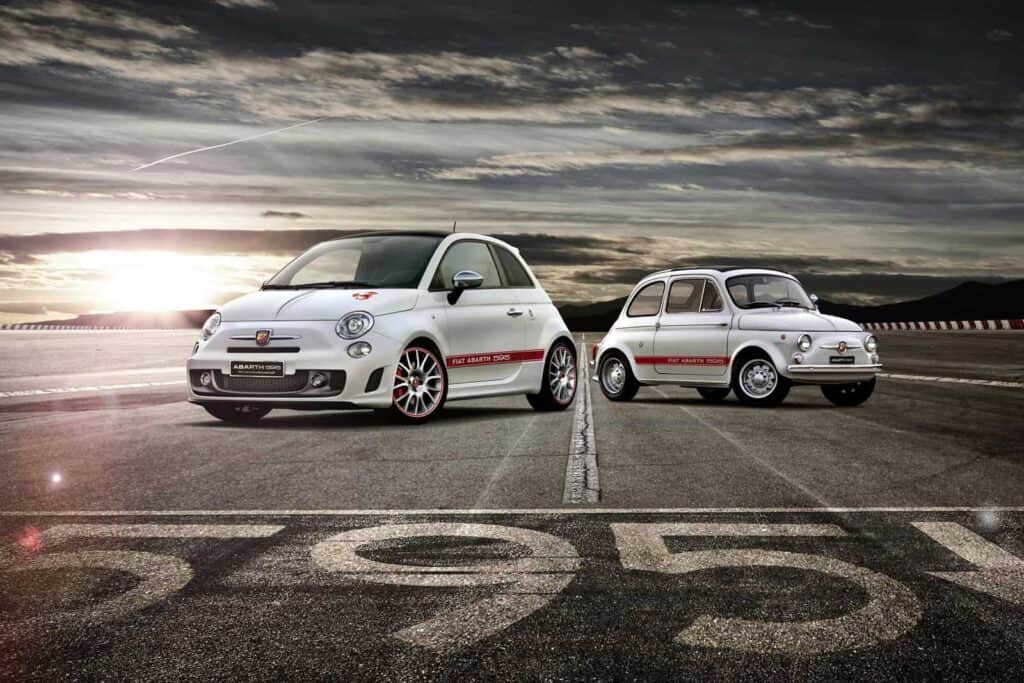 1963 Abarth 595 and 2013 Abarth 595