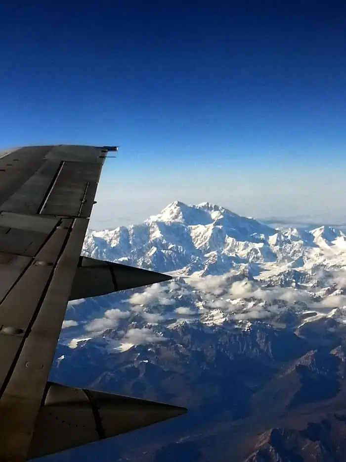 alaska mckinley at 30000 feet