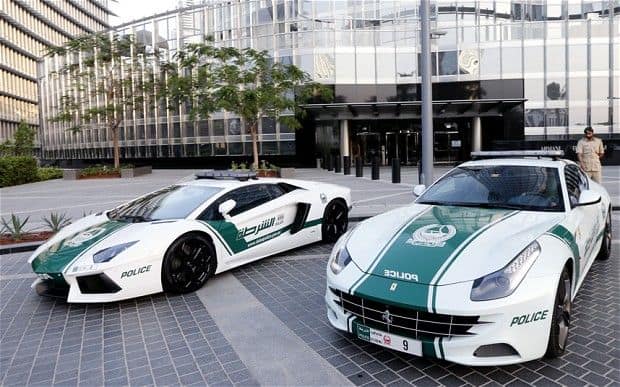 Lamborghini Ferrari Dubai Police